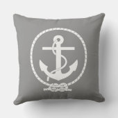 クラシックカッコいい航海の及びエレガントいかり クッション (裏面)