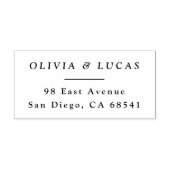 クラシックカップル名シンプル差出人住所 セルフインキングスタンプ (デザイン)