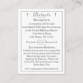 クラシックカトリックモノグラムの詳細カード エンクロージャーカード (正面)