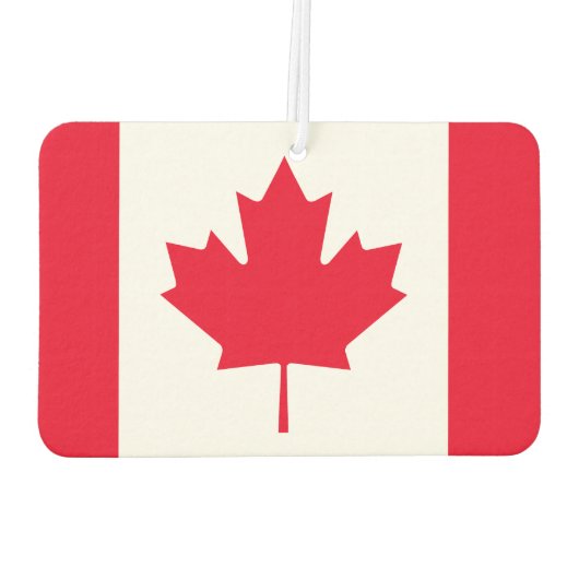 クラシックカナダ国旗 カーエアーフレッシュナー (裏面)
