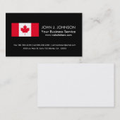 クラシックカナダ国旗 名刺 (正面/裏面)