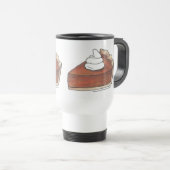 クラシックカボチャのパイスライス感謝祭ディナーフード トラベルマグ (正面右)