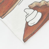 クラシックカボチャのパイスライス感謝祭ディナーフード フリースブランケット (角)