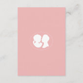 クラシックカメオリージェンシー結婚ピンク詳細 エンクロージャーカード (裏面)