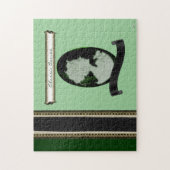 クラシックカメオ（玉/緑） ジグソーパズル (縦)