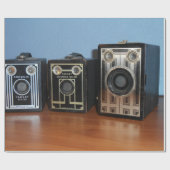 クラシックカメラのラッピング紙 ラッピングペーパー (フラット)