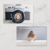 クラシックカメラ（写真付き）、写真家 名刺 (正面/裏面)