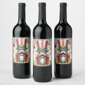 クラシックカラフルお洒落の割り割り ワインラベル (ボトル)