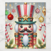 クラシックカラフルお洒落の割り割り ワインラベル (シングルラベル)