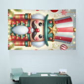 クラシックカラフルお洒落の割り割り 横断幕 (トレードショー)