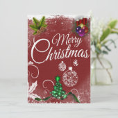 クラシックカラフルクリスマス シーズンカード (スタンド正面)