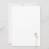 クラシックカラフルフローラの結婚緑 招待状 (裏面)