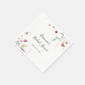 クラシックカラフルフローラブライダルシャワー スタンダードカクテルナプキン (角)