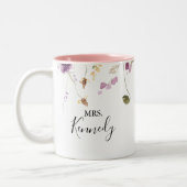 クラシックカラフルフローラ夫人 ツートーンマグカップ (左)