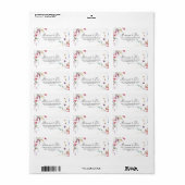 クラシックカラフルワイルドウェディングRSVP住所 シール (フルシート)