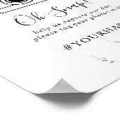 クラシックカラフルワイルドフローラ結婚のOHスナップ ポスター (角)