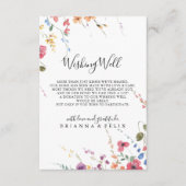 クラシックカラフル野フローラ結婚の願い井戸 エンクロージャーカード (正面)