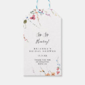 クラシックカラフルSIPホレーブライダルシャワー ギフトタグ (正面)