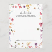 クラシックカラフルWildの結婚Bucket List Card ポストカード (正面)