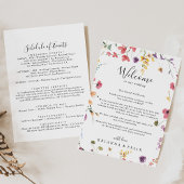 クラシックカラフルWild結婚 Welcome Letter