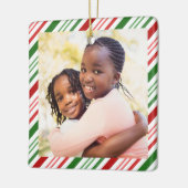 クラシックカラークリスマス写真セラミックオーナメント セラミックオーナメント (左)