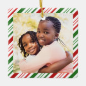 クラシックカラークリスマス写真セラミックオーナメント セラミックオーナメント (正面)