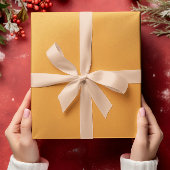 クラシックカラー – ゴールデンオレン無地のジョ転がン ラッピングペーパー