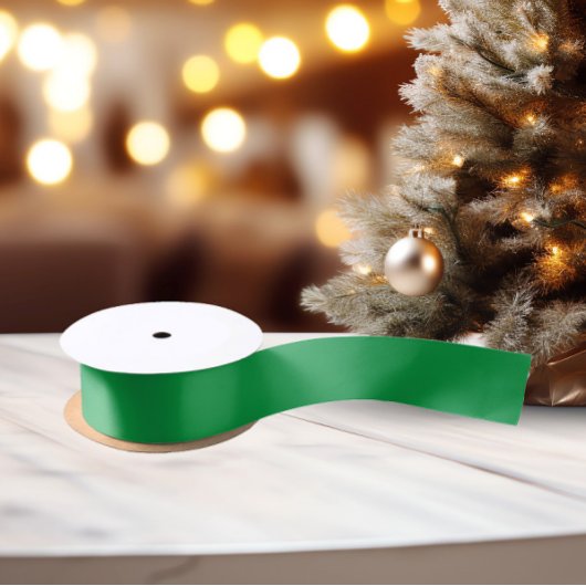 クラシックカラー – 明るい緑 – 無地のサテンリボン サテンリボン