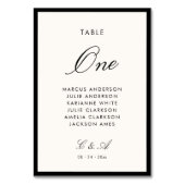 クラシックカリグラフィーオールドマネー テーブルナンバー (裏面)