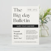 クラシックカレンダーの写真を結婚マーク セーブザデート (スタンド正面)