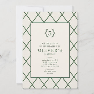 クラシックカントリークラブ誕生日パーティーの招待状 招待状