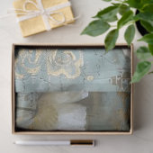 クラシックカントリーシックホワイトポピー&ユーカリ 薄葉紙 (ギフト)