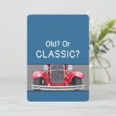 クラシックカーかお年寄りか 1932年式フォード 誕生日カード カード (スタンド正面)