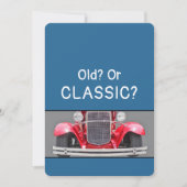 クラシックカーかお年寄りか 1932年式フォード 誕生日カード カード (正面)