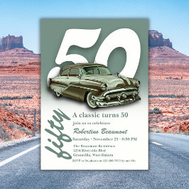 クラシックカーが50歳の誕生日を迎える 招待状