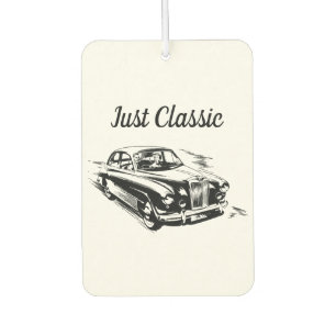 クラシックカーのためのFather's Dayタイポグラフィーデザイン Just Classic C カーエアーフレッシュナー