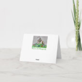 クラシックカーのクリスマス シーズンカード (裏面)