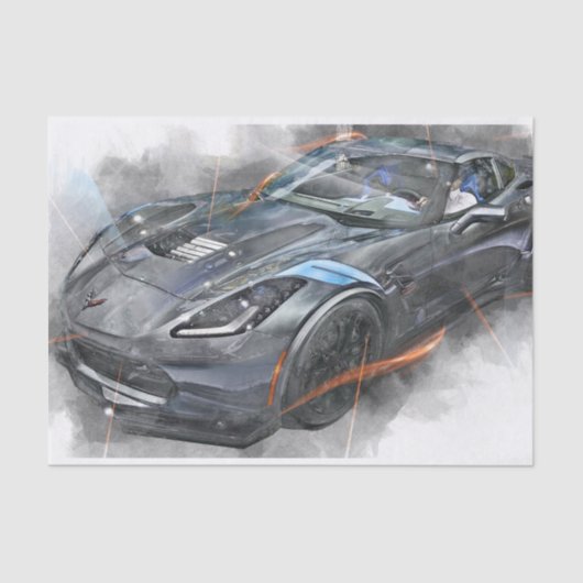 クラシックカーのデコページ 薄葉紙 (正面)