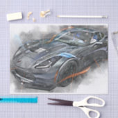 クラシックカーのデコページ 薄葉紙 (クラフト)