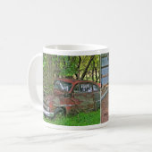 クラシックカーのマグ コーヒーマグカップ (正面左)