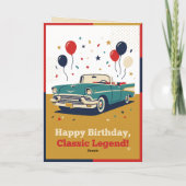 クラシックカーの伝説 誕生日カード | クラシックレジェンド カード (裏面)
