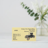 クラシックカーの修理工場のコレクター2 名刺 (スタンド正面)