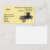 クラシックカーの修理工場のコレクター2 名刺 (正面/裏面)