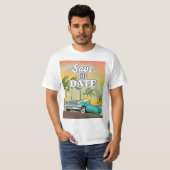 クラシックカーの記念日を保存する Tシャツ (正面フル)