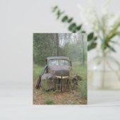 クラシックカーの郵便はがき ポストカード (スタンド正面)