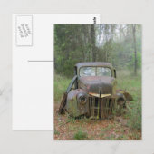 クラシックカーの郵便はがき ポストカード (正面/裏面)