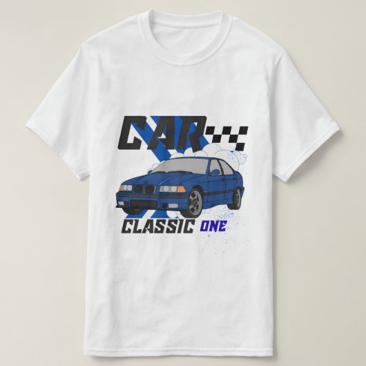 クラシックカーの1台 - ビンテージな自動車Tシャツ Tシャツ (デザイン正面)