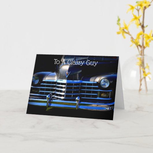 クラシックカークラシー男の父親のデイカード カード (黄色い花)