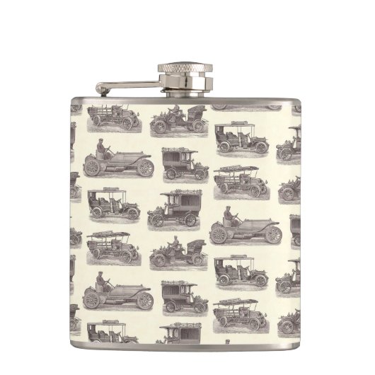 クラシックカークラブのためのヴィンテージのドイツの自動車 フラスク (正面)