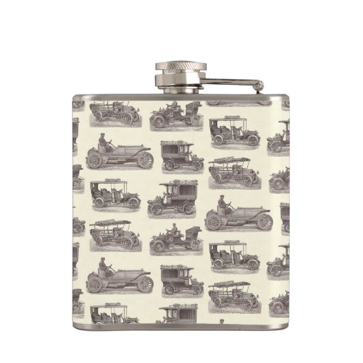 クラシックカークラブのためのヴィンテージのドイツの自動車 フラスク (裏面)